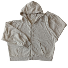 2021 Autumn wholesale Customized Kangaroo pocket Long Sleeve French Terry Men's Pullover zip Hoodie Sweatshirt
